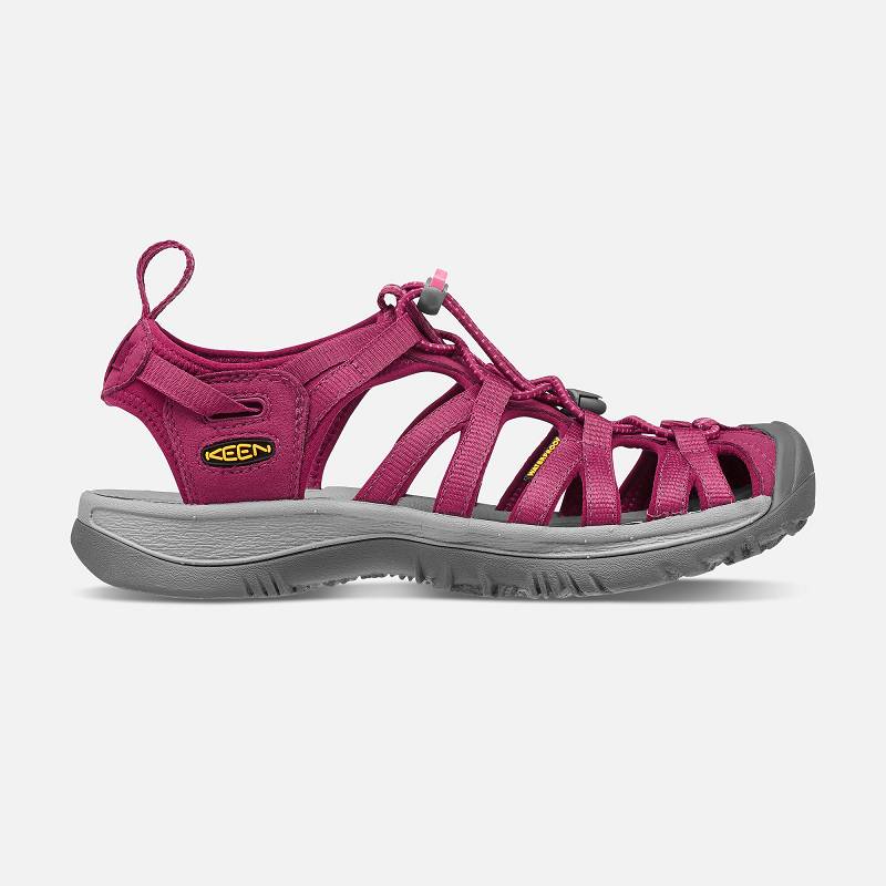 Keen Whisper Trekkingsandalen Damen DE-45173 Beet Red/Honeysuckle - Keen Damenschuhe Rosa